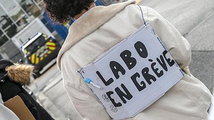 Illustration Salariés des laboratoires privés en colère