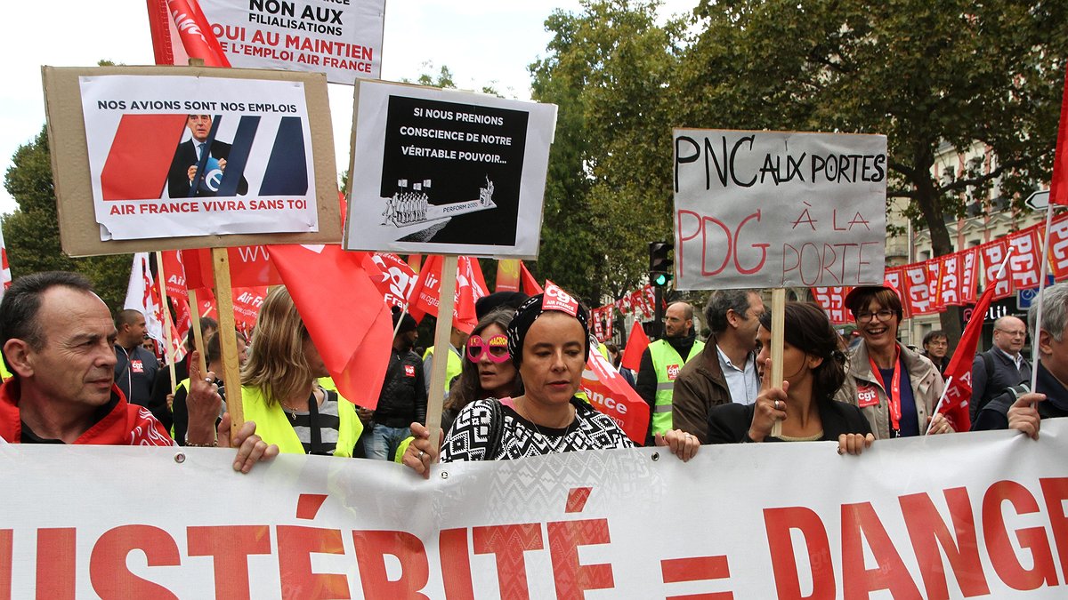 Illustration - À Air France et ailleurs, la lutte de classe existe bien